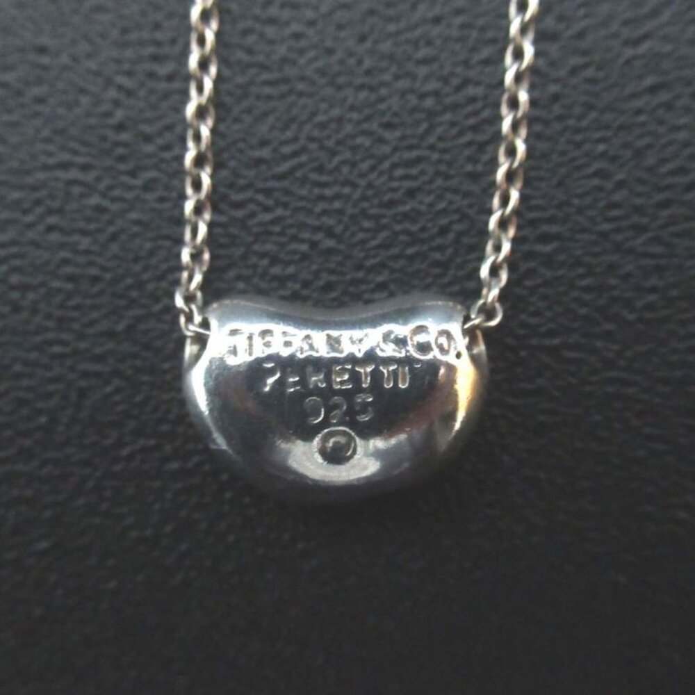 ★SOLD★ Tiffany & Co Elsa Peretti Beans Necklace Pendant 925 SV Silver - Picture 2 of 5